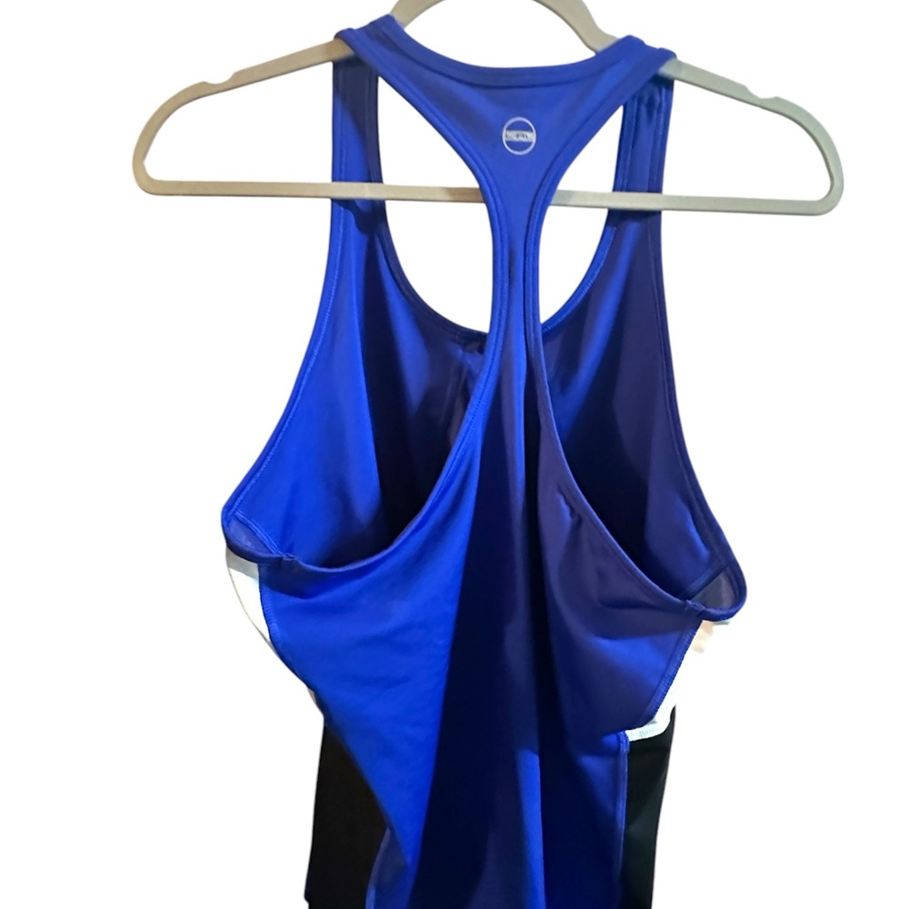 Blue Racerback Tank Top - Picture 2 of 4